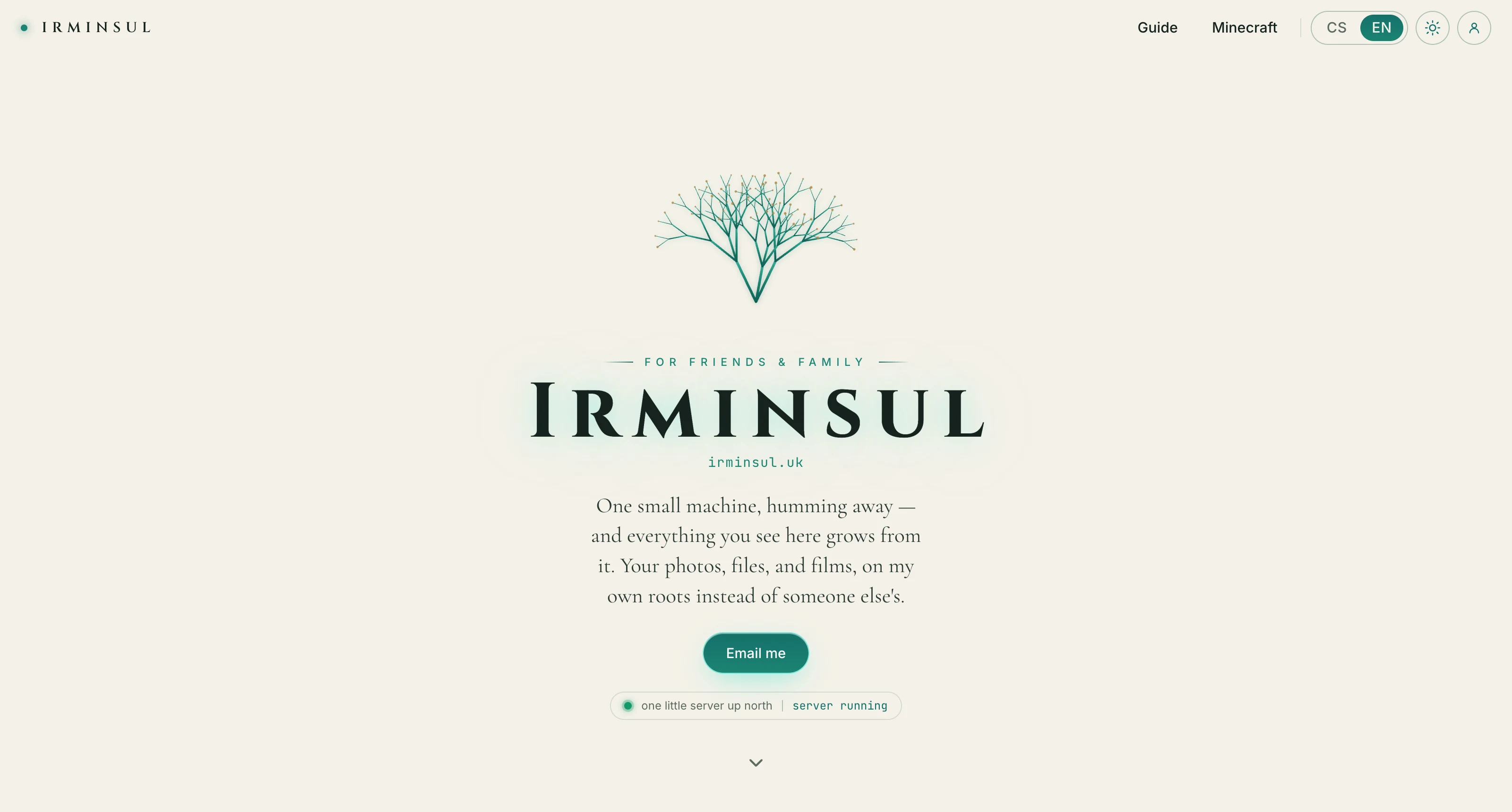 Irminsul — landing